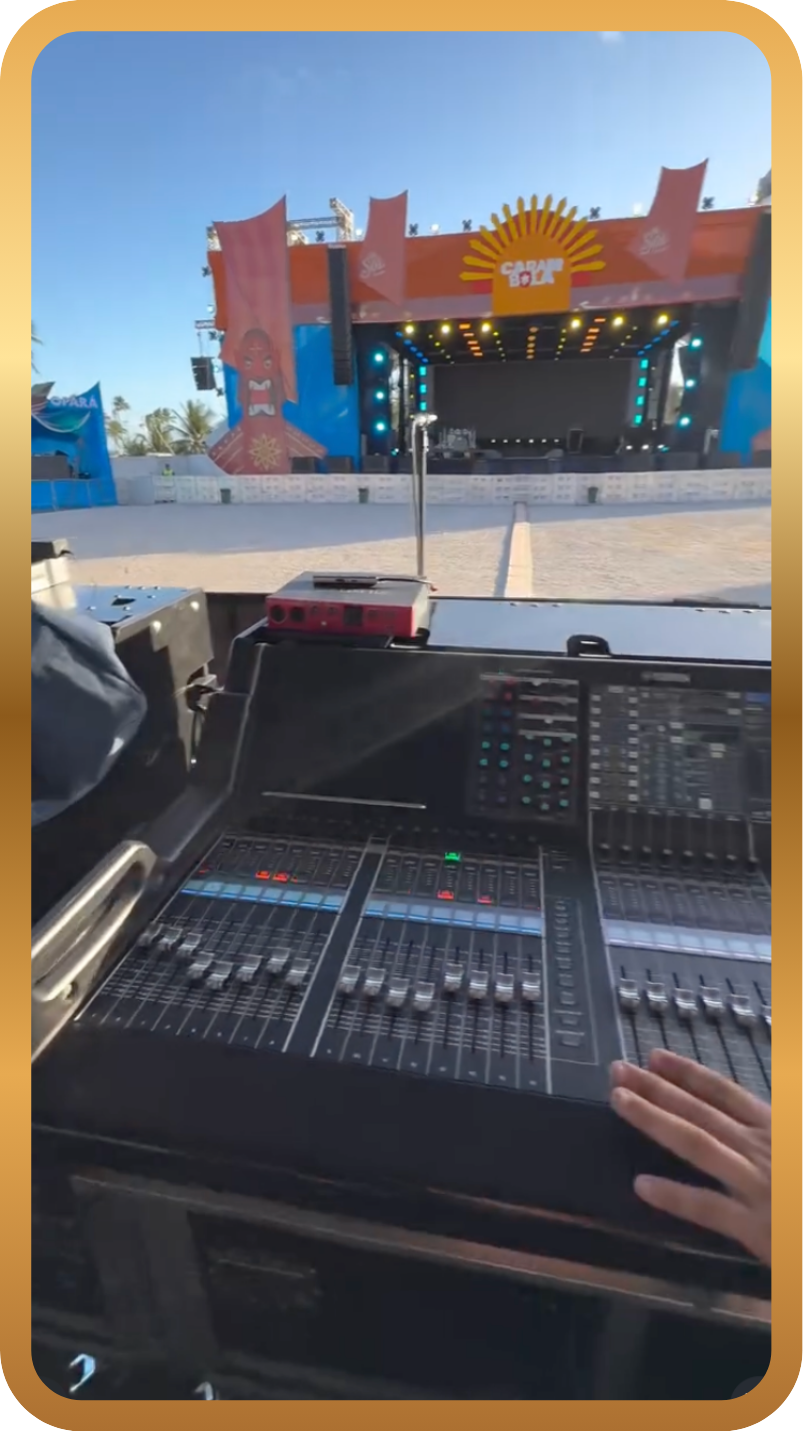 Festival Carambola - Mesa de Som